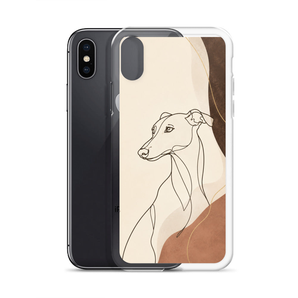 VOWHOUND Clear Dog Lover iPhone Case product mockup