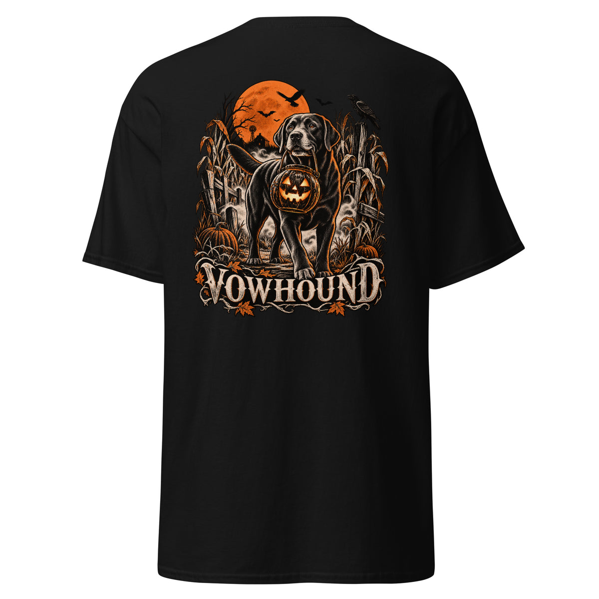 Black Moonlight Watch Halloween Dog T-Shirt product mockup