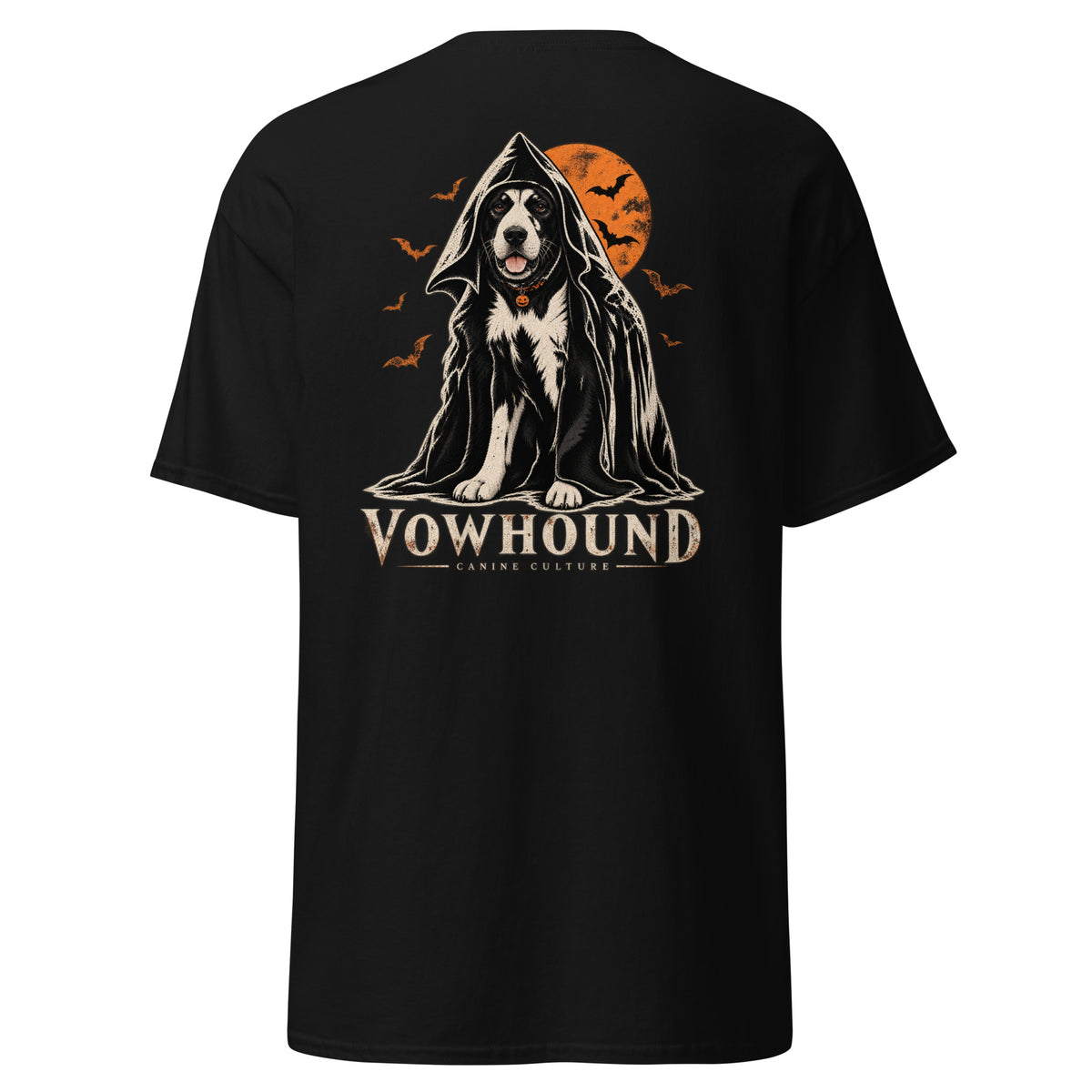 Black Canine Culture Moonlit Dog Halloween T-Shirt product mockup