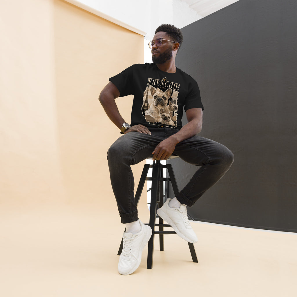 Black Frenchie Classic T-shirt alternate front view