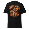 Spooky Season Halloween dog graphic T-shirt by VOWHOUND in Black