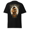 Poodle Spooky Stylish Unbothered Halloween graphic T-shirt by VOWHOUND in Black