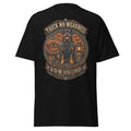 Will Trick for Treats Halloween dog graphic T-shirt by VOWHOUND in Black