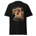 Frenchie Crew Tricks and Treats Halloween graphic T-shirt by VOWHOUND in Black