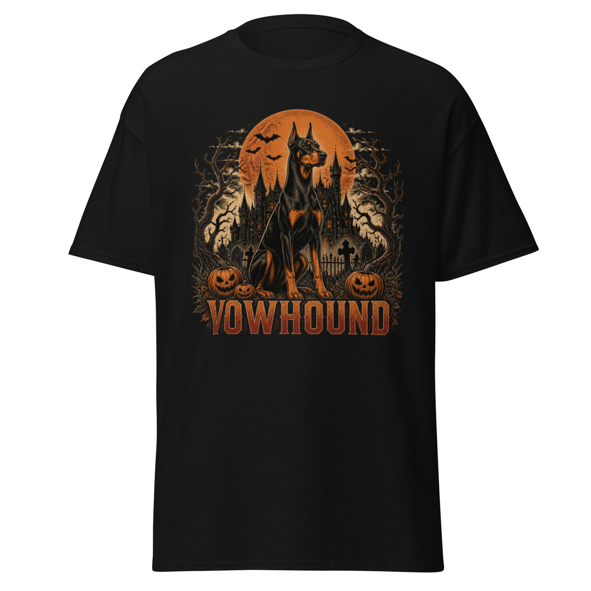 Black Haunted Pack Halloween Dog T-Shirt product mockup