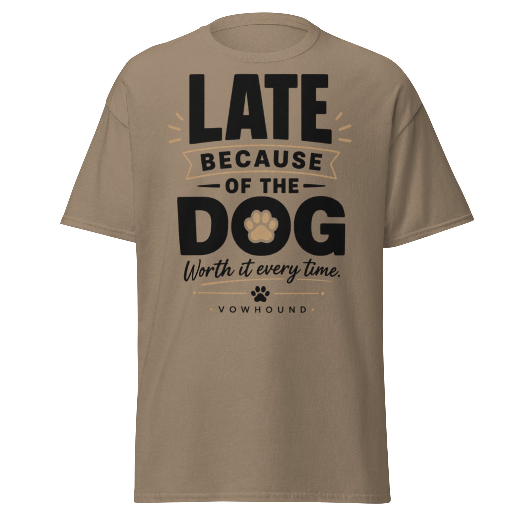 Brown Savana Rottweiler Loyal by Nature graphic T-shirt front view