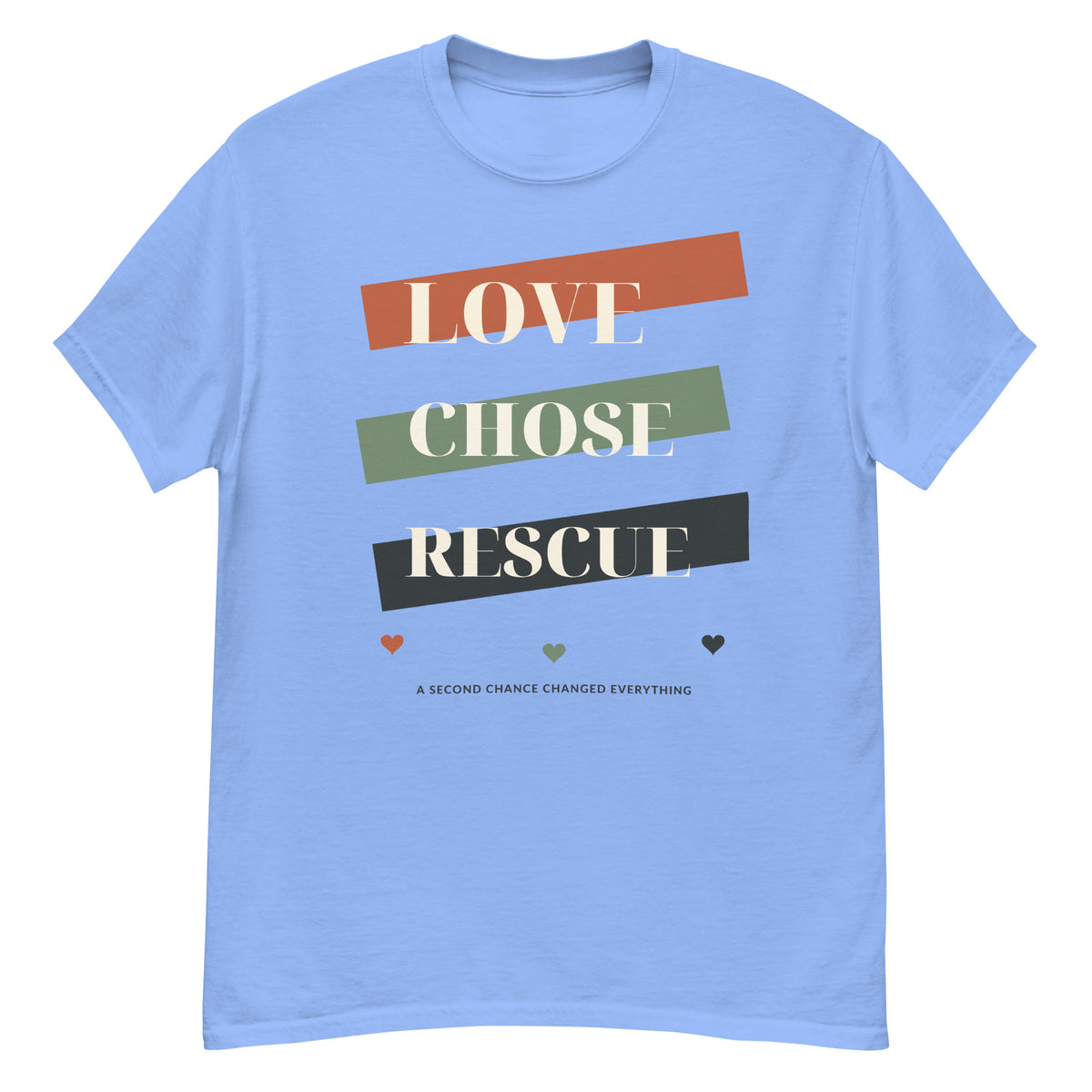 Carolina blue VOWHOUND Pack Leader graphic T-shirt alternate front view