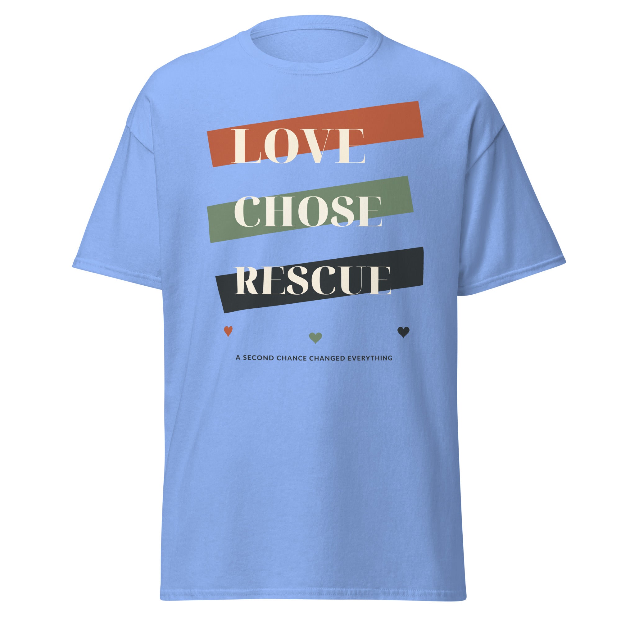 Carolina blue VOWHOUND Pack Leader graphic T-shirt front view
