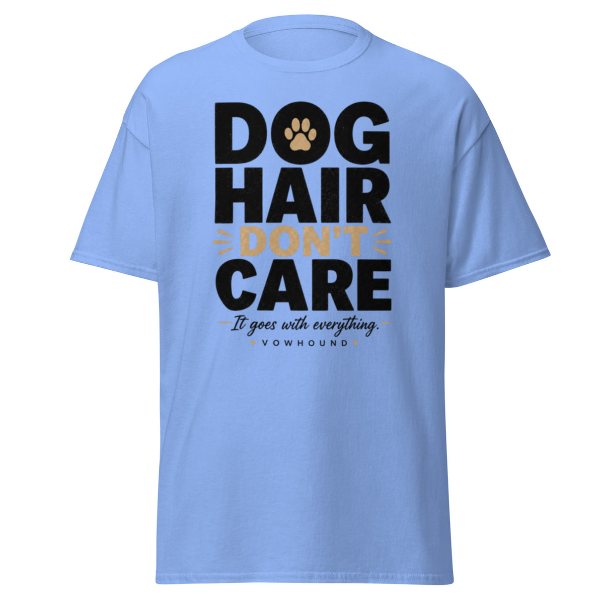 Carolina blue VOWHOUND Canine State graphic T-shirt front view