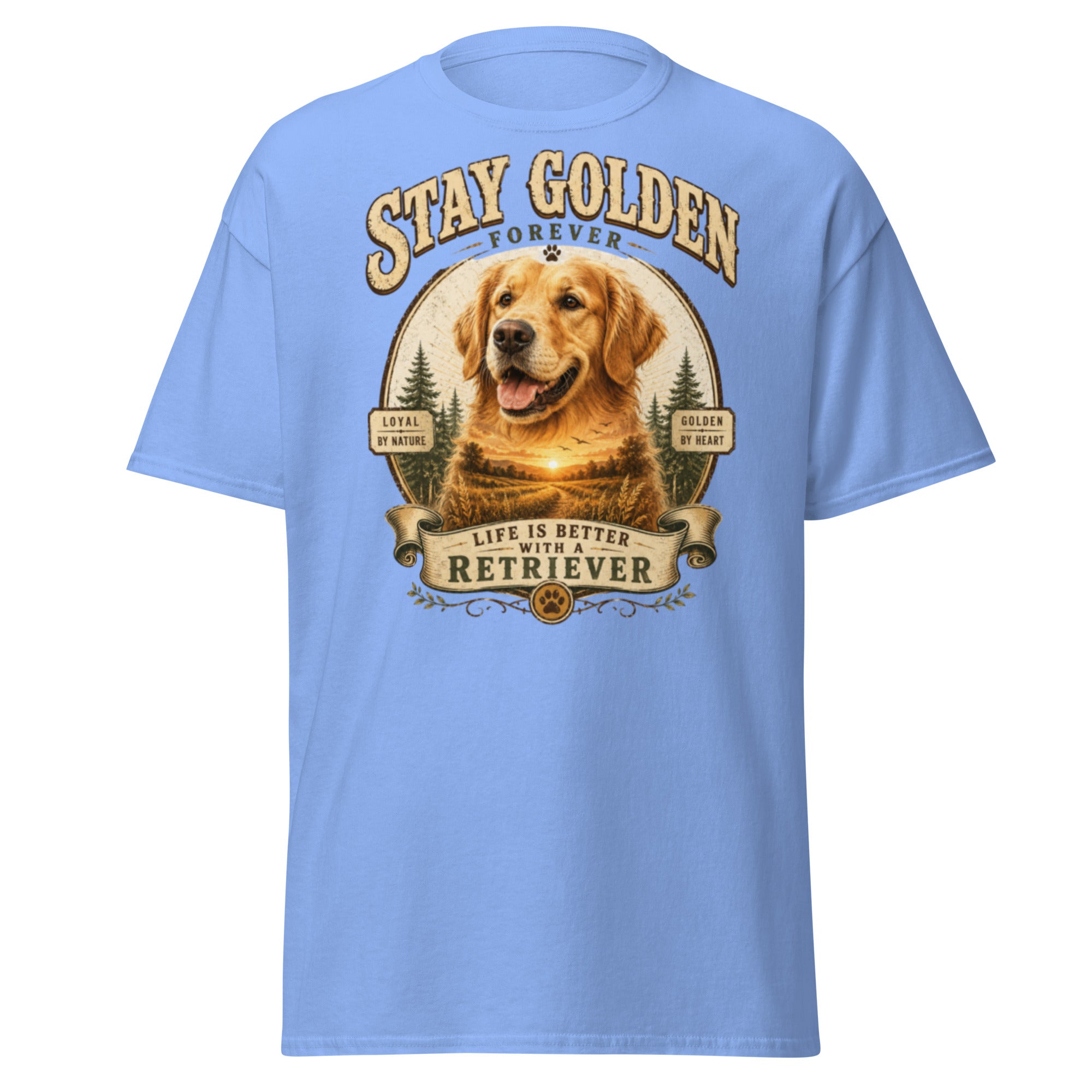 Carolina blue VOWHOUND Canine Everyday graphic T-shirt front view