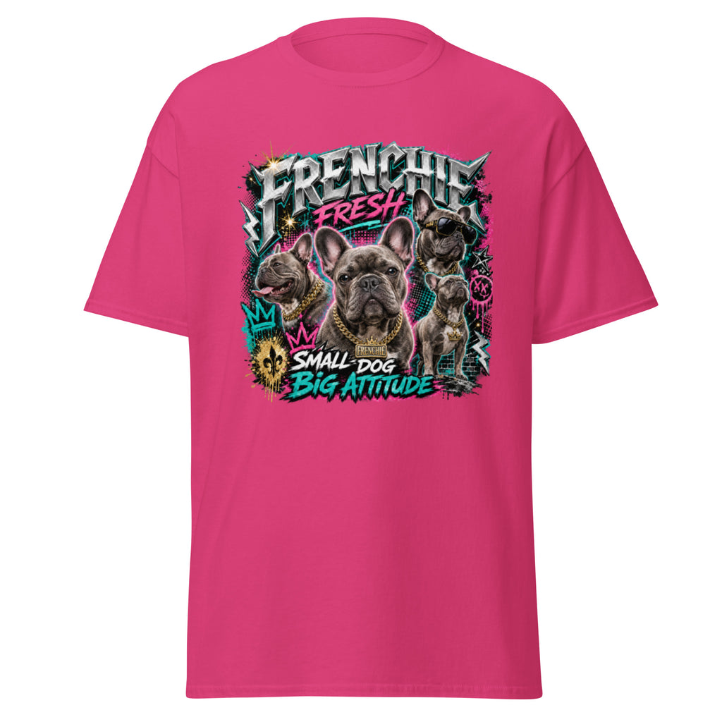 Heliconia Frenchie Fresh French Bulldog T-shirt front view