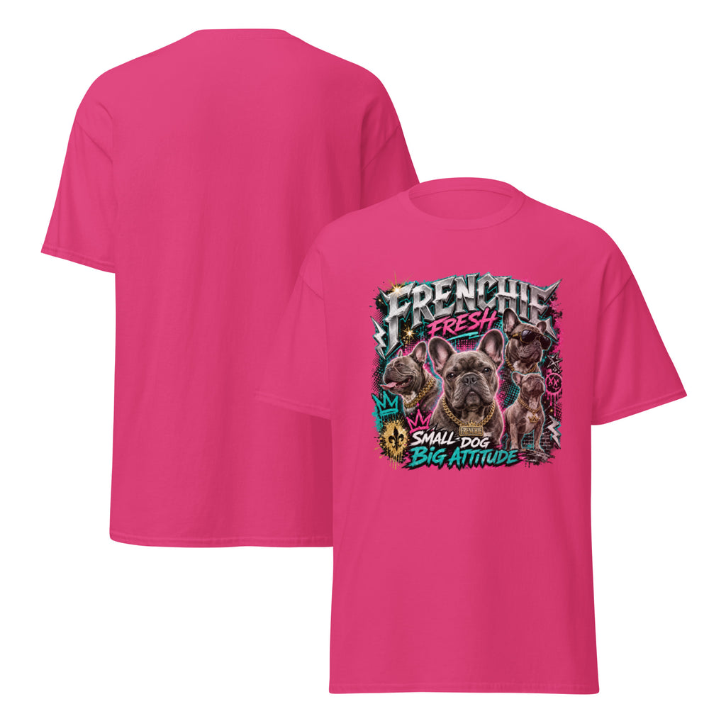 Heliconia Frenchie Fresh T-shirt front-and-back view