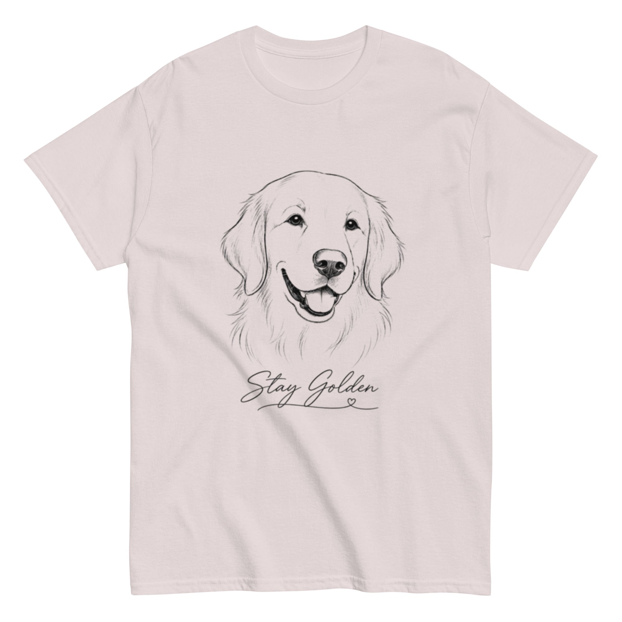Ice grey VOWHOUND Classic dog lover T-shirt front view