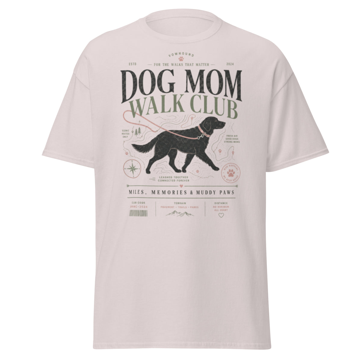 Ice grey VOWHOUND Best Friend Forever graphic T-shirt front view