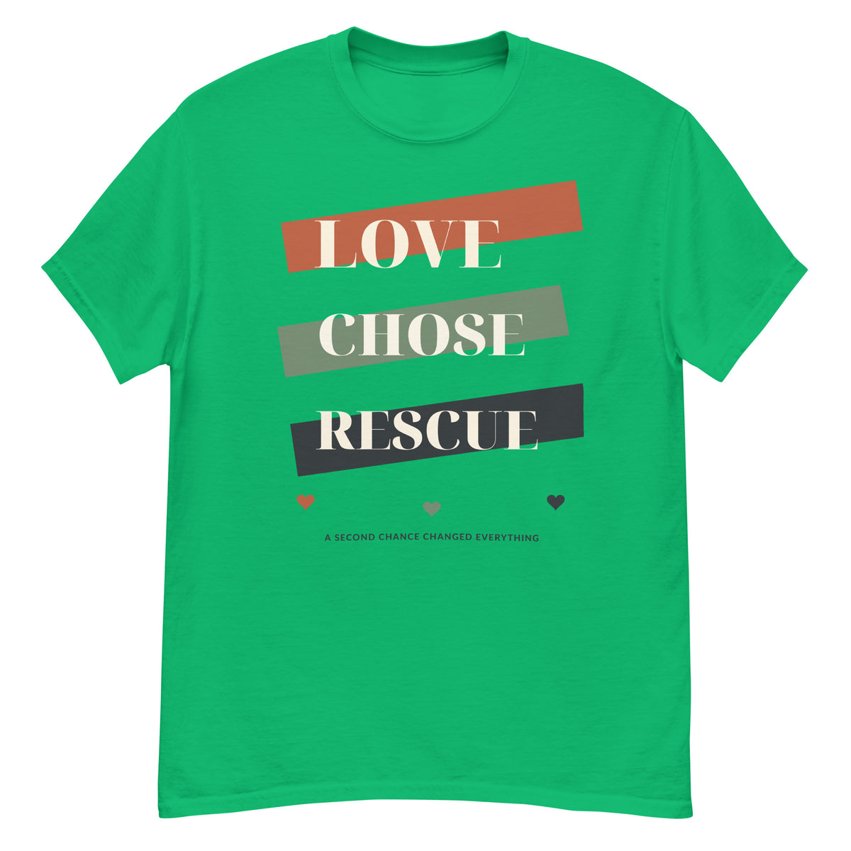Irish green VOWHOUND Pack Leader graphic T-shirt alternate front view