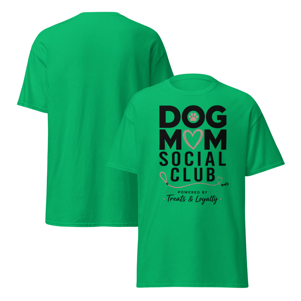 Irish green VOWHOUND Canine Standard graphic T-shirt front-and-back view