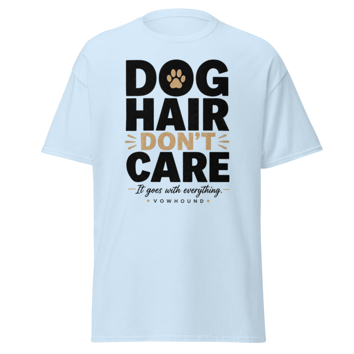 Light blue VOWHOUND Canine State graphic T-shirt front view