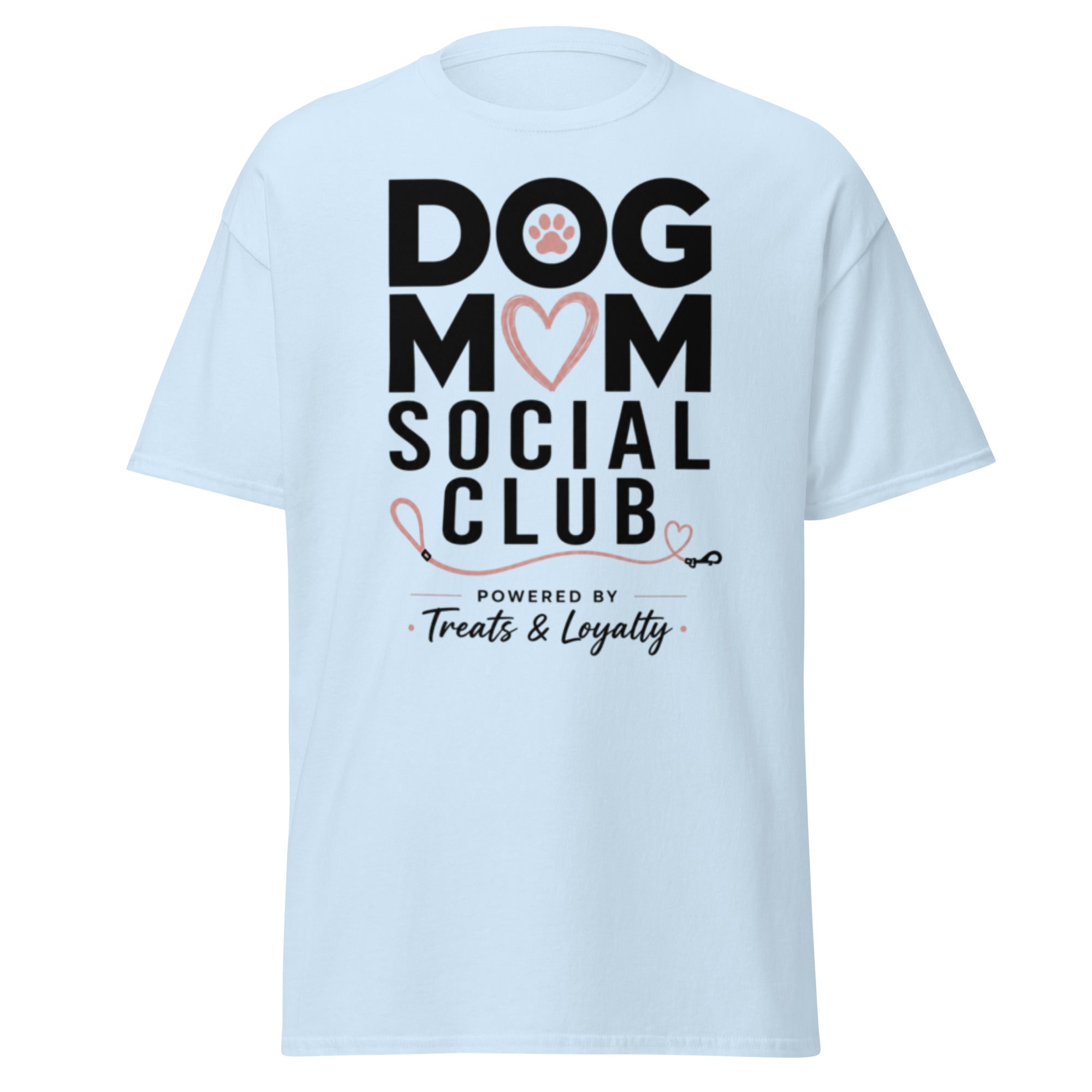 Light blue VOWHOUND Canine Standard graphic T-shirt front view