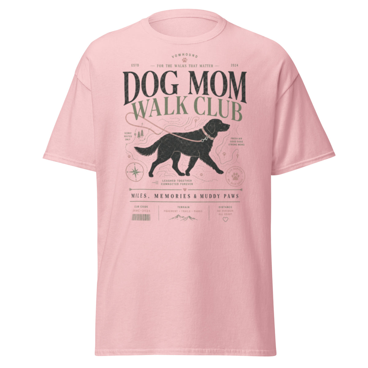 Light pink VOWHOUND Best Friend Forever graphic T-shirt front view