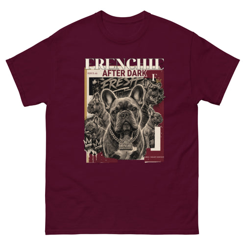 Maroon Bulldog dog lover T-shirt