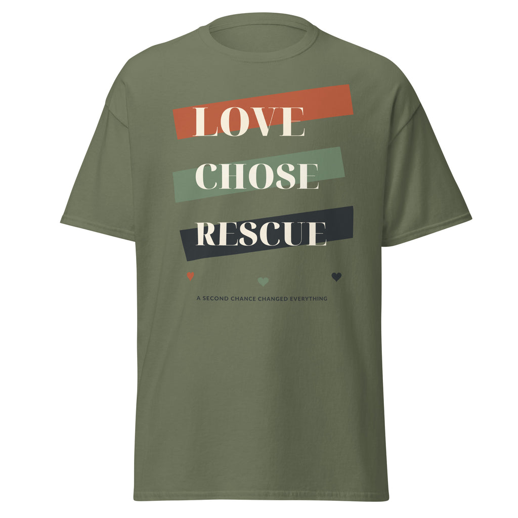 Military green VOWHOUND Pack Leader graphic T-shirt front view