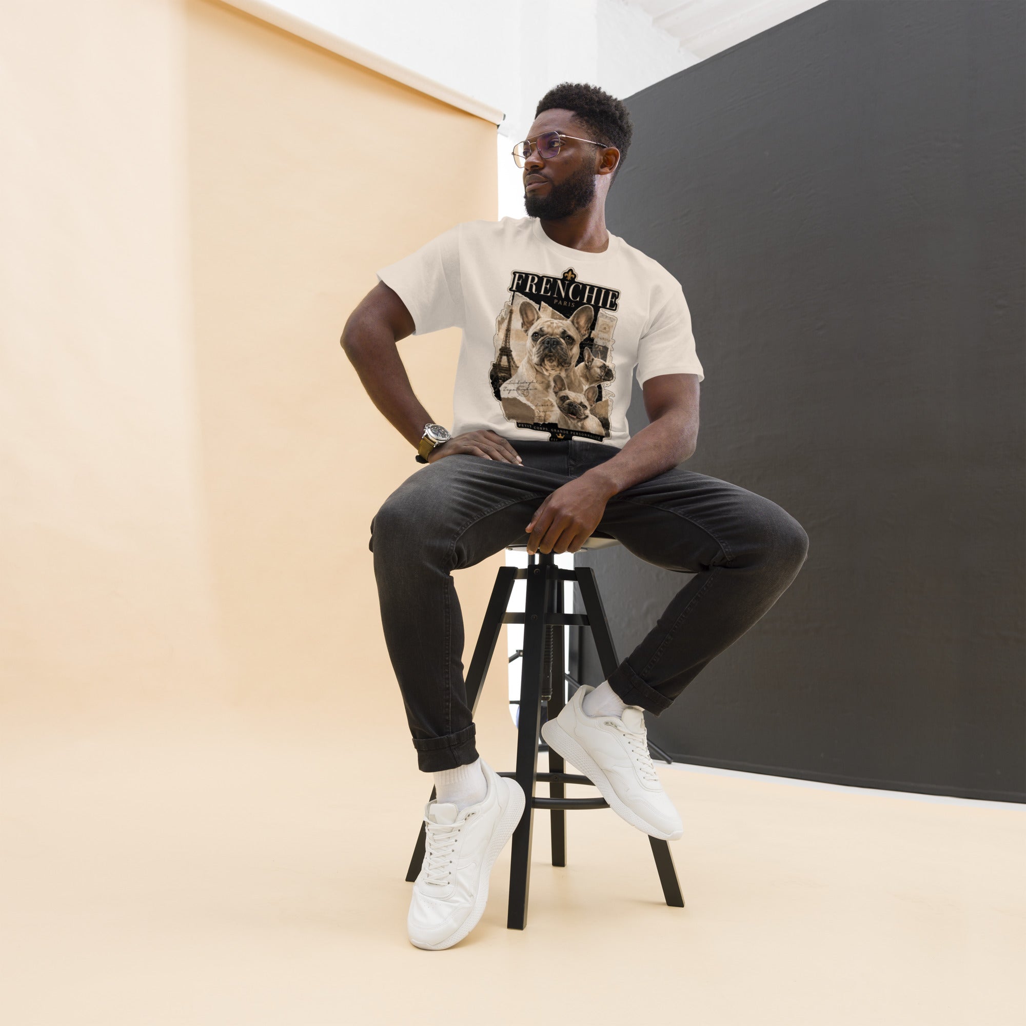 Natural Frenchie Classic T-shirt alternate front view