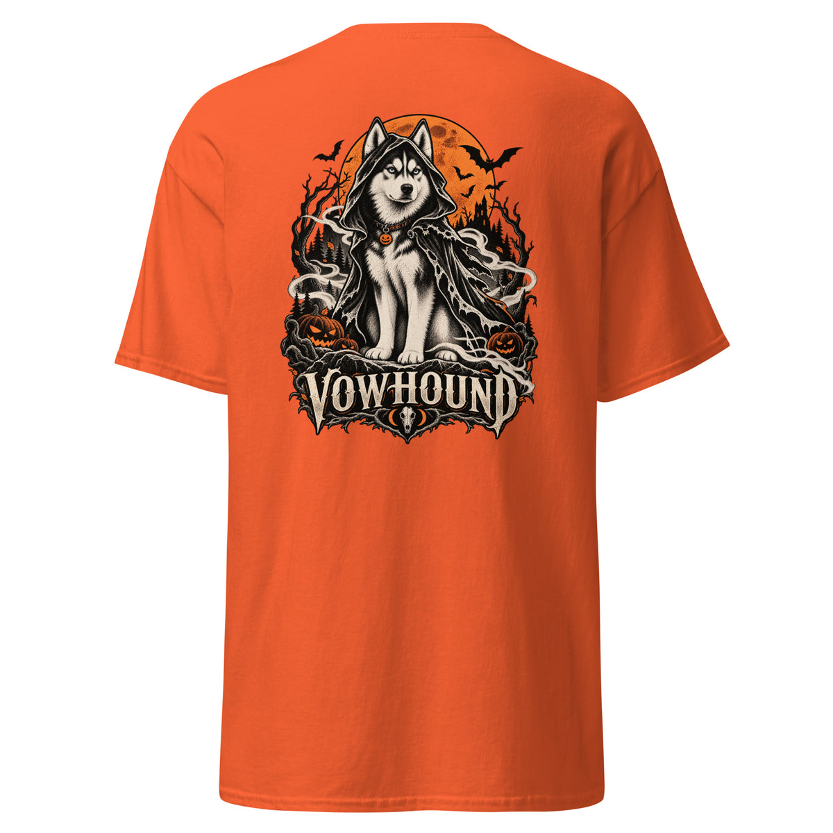 Orange Spooky Pack Halloween Dog T-Shirt product mockup