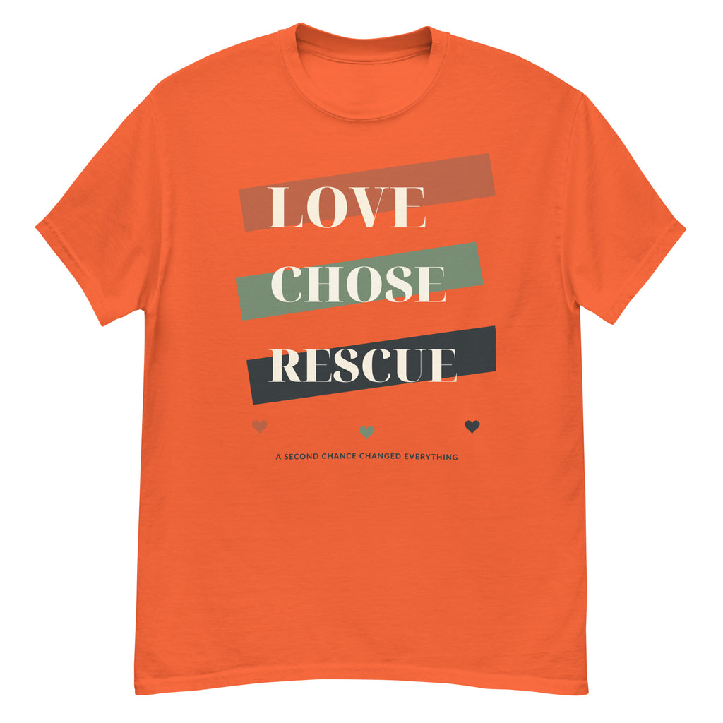 Orange VOWHOUND Pack Leader graphic T-shirt alternate front view
