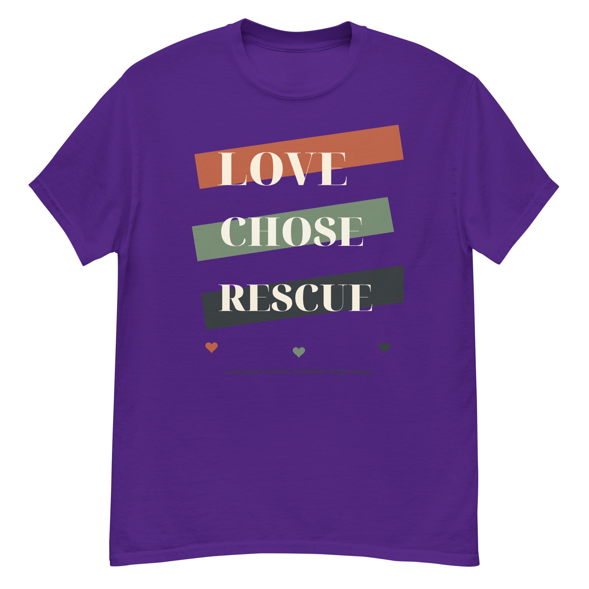 Purple VOWHOUND Pack Leader graphic T-shirt alternate front view