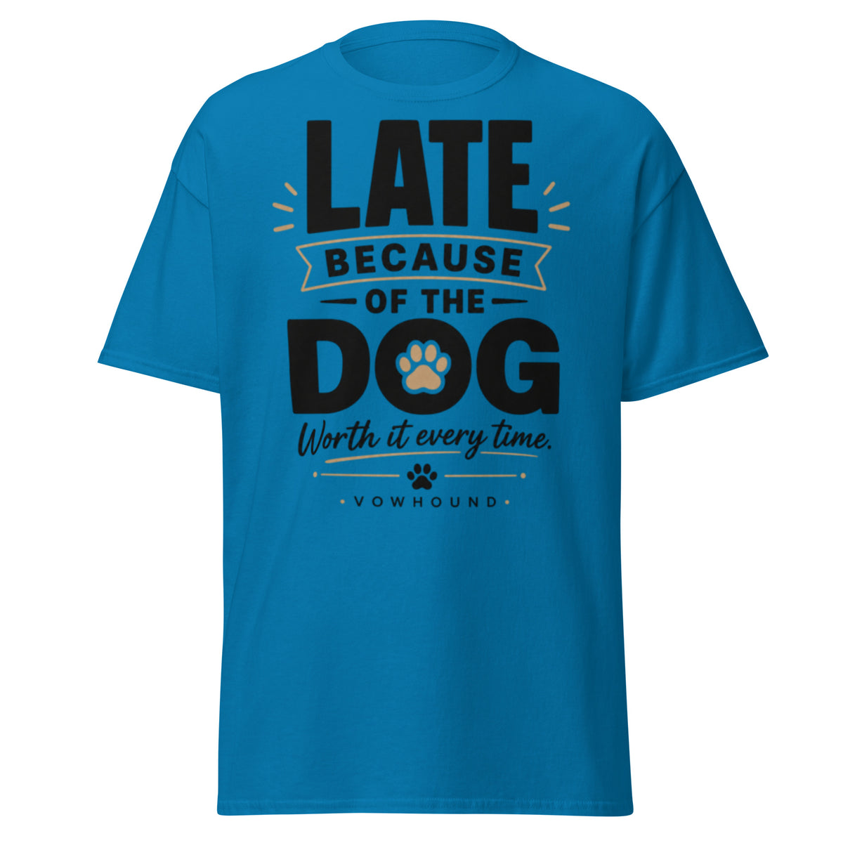 Sapphire Rottweiler Loyal by Nature graphic T-shirt front view