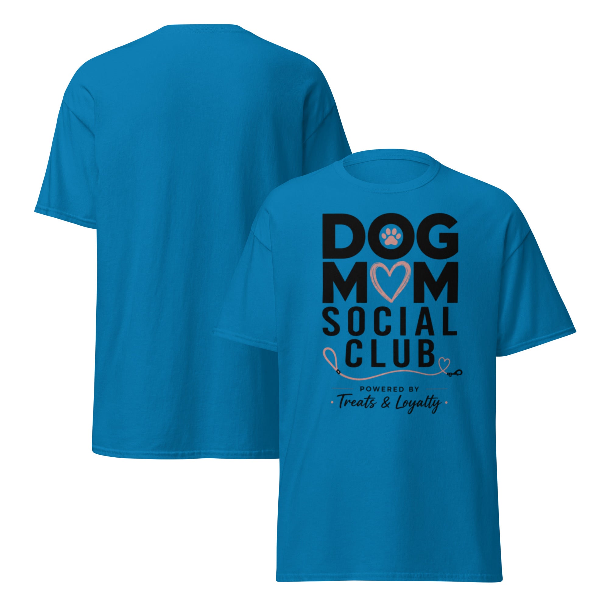 Sapphire VOWHOUND Canine Standard graphic T-shirt front-and-back view