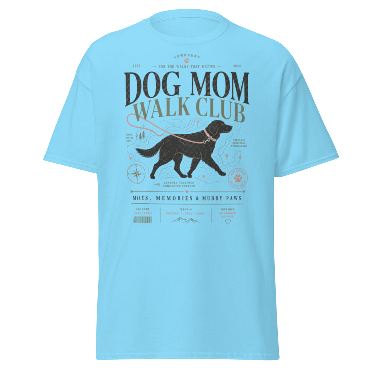 Sky blue VOWHOUND Best Friend Forever graphic T-shirt front view