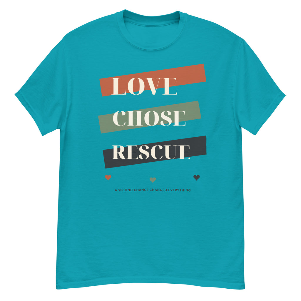 Tropical blue VOWHOUND Pack Leader graphic T-shirt front view