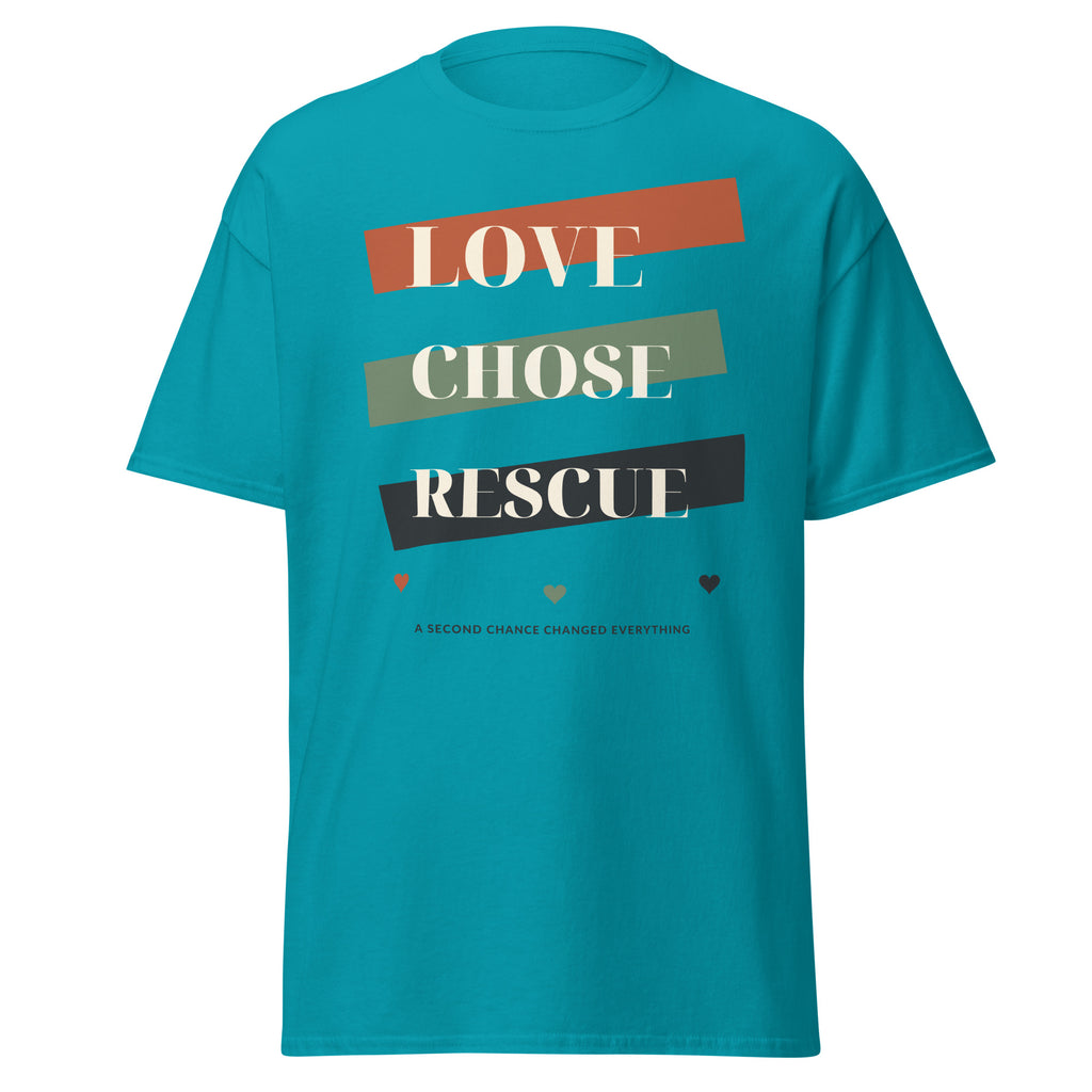 Tropical blue VOWHOUND Pack Leader graphic T-shirt alternate front view