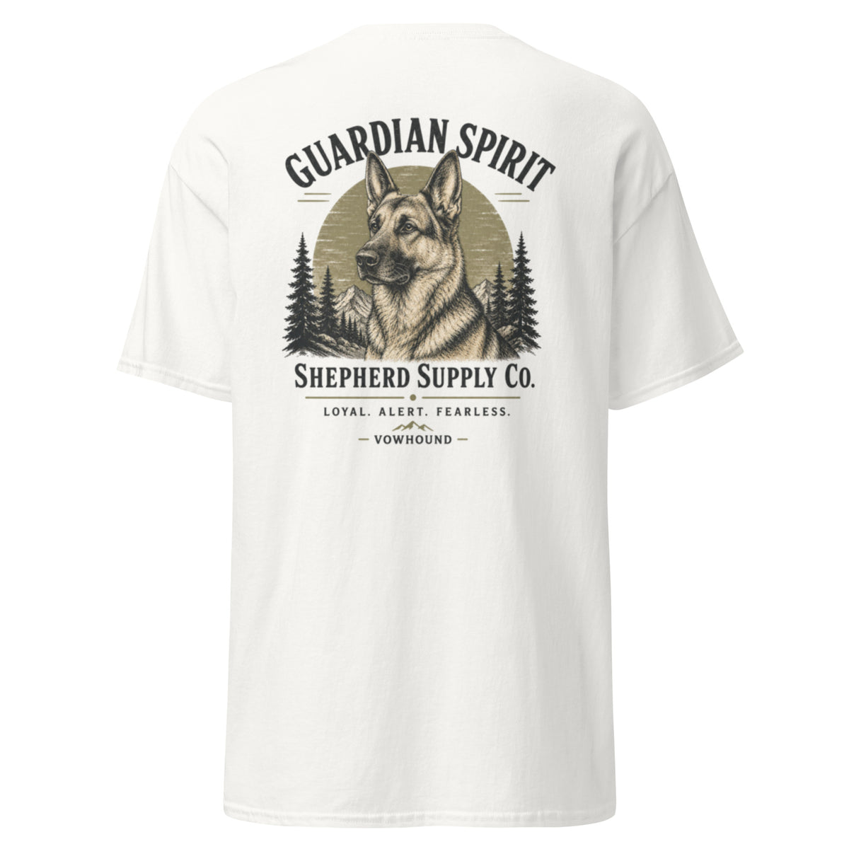 VOWHOUND Canine Legacy Back-Print T-Shirt product mockup