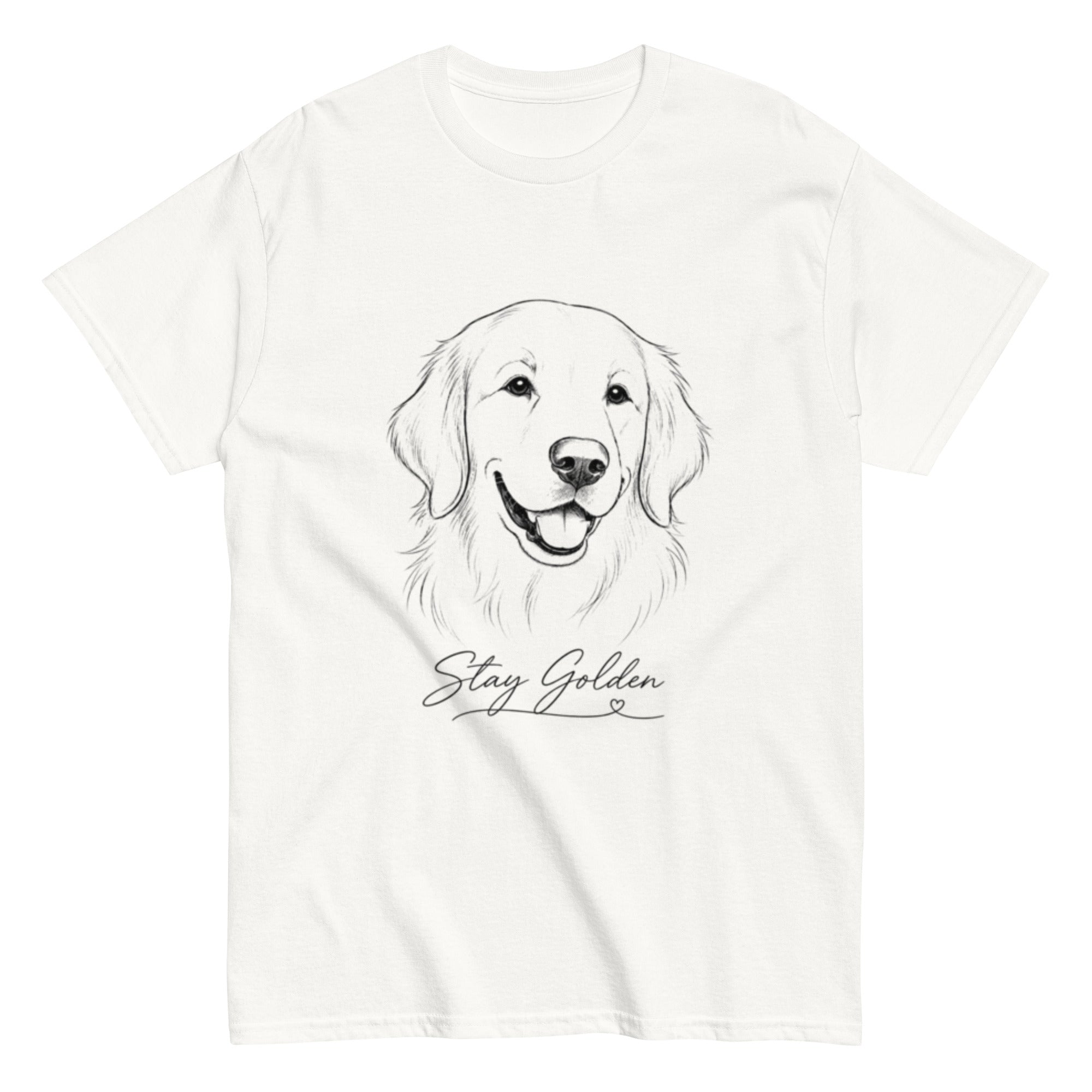 White VOWHOUND Classic dog lover T-shirt front view
