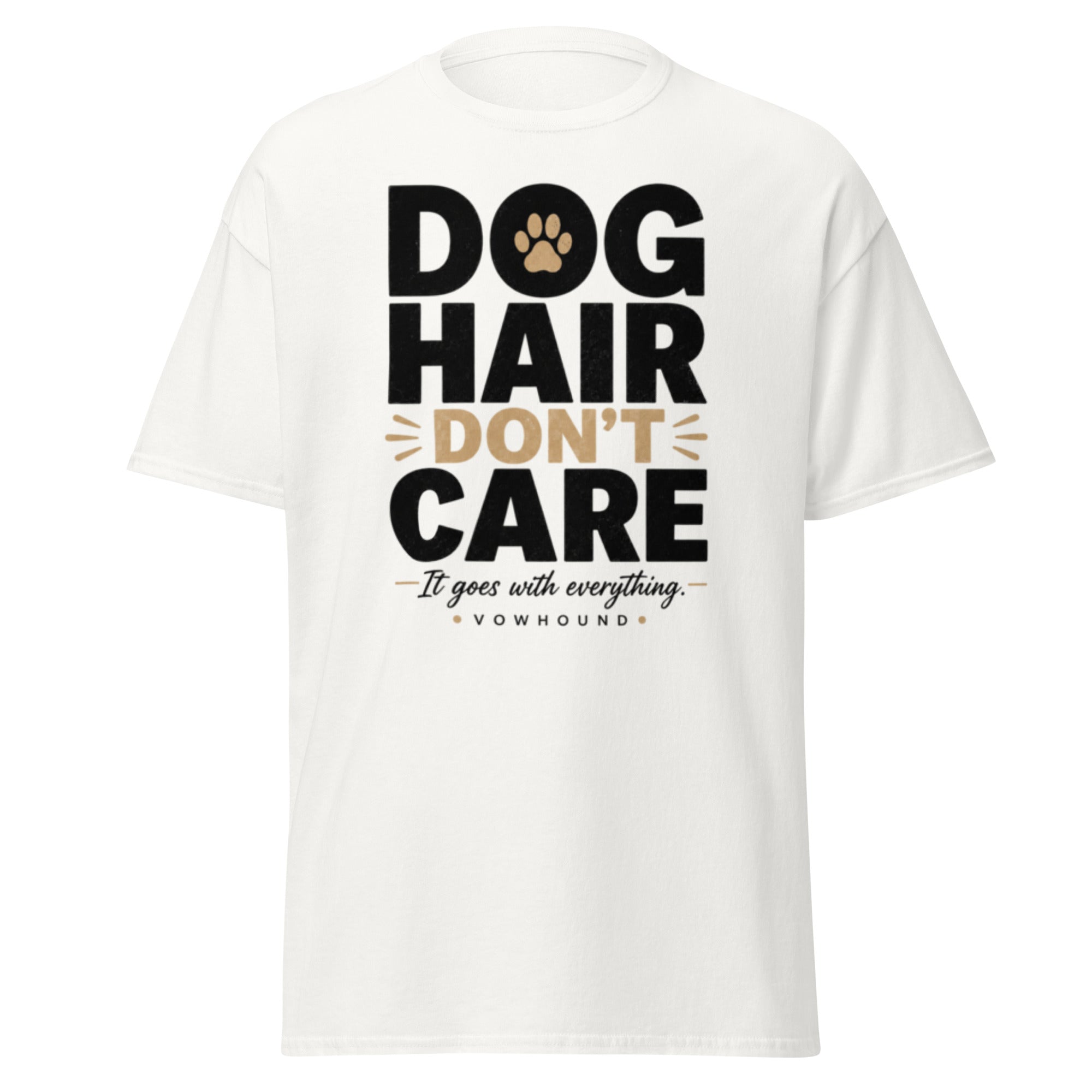 White VOWHOUND Canine State graphic T-shirt front view