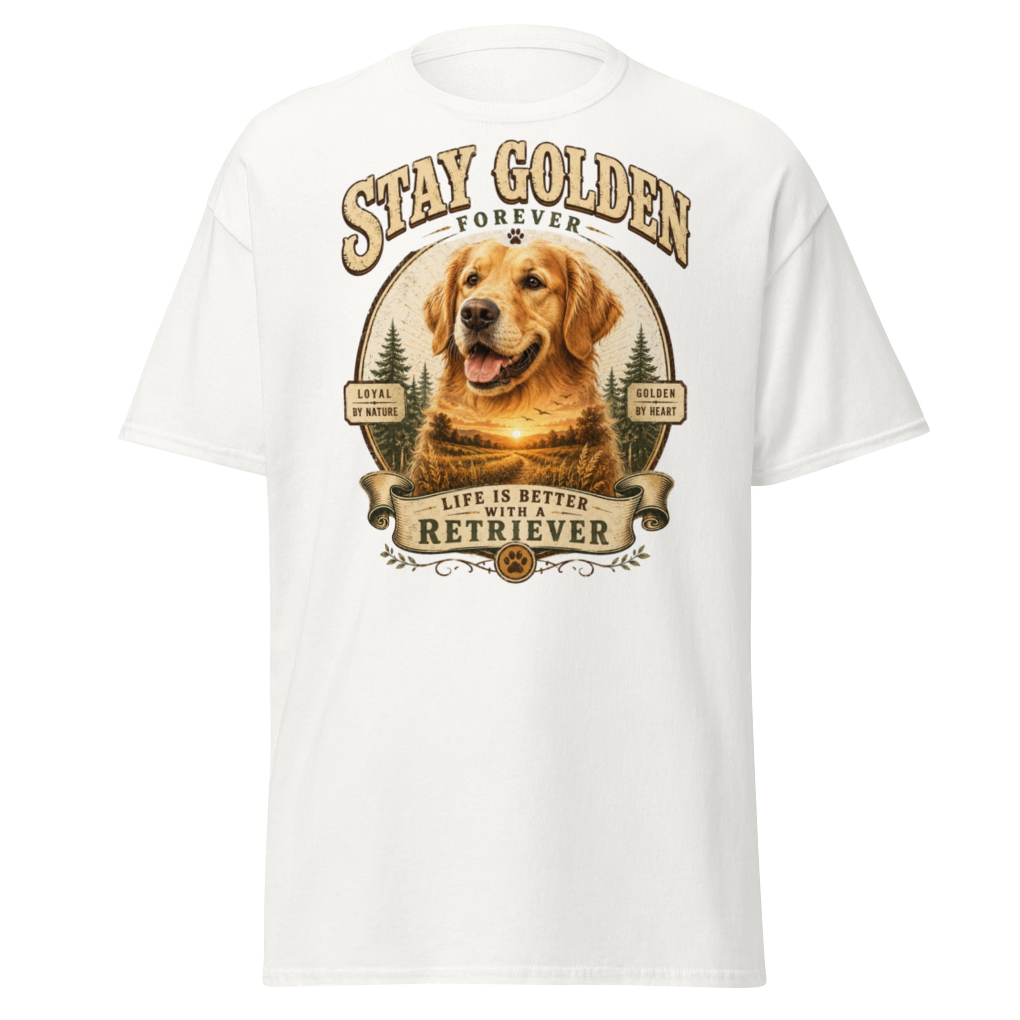 White VOWHOUND Canine Everyday graphic T-shirt front view