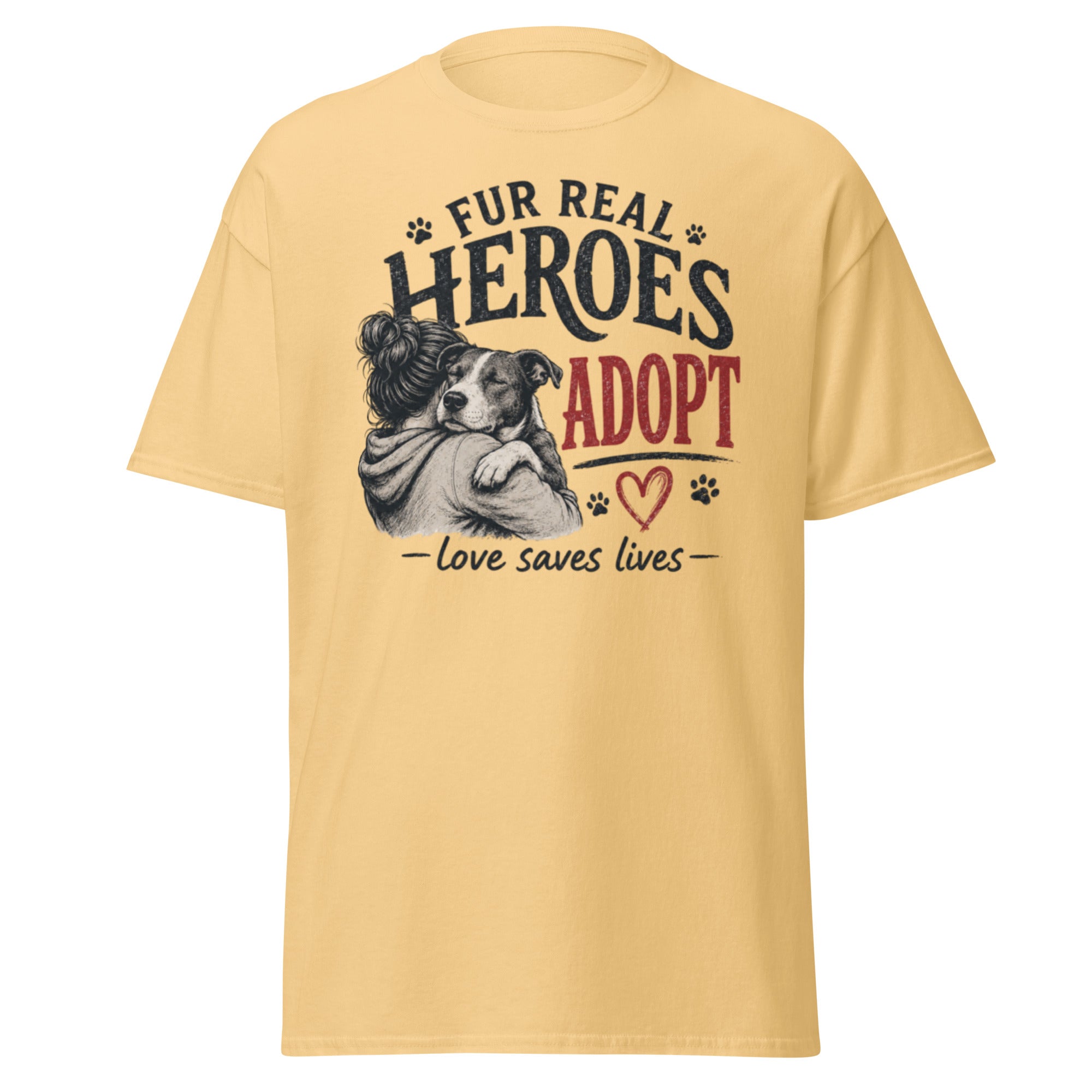 Yellow Haze VOWHOUND Best Friend graphic T-shirt front view