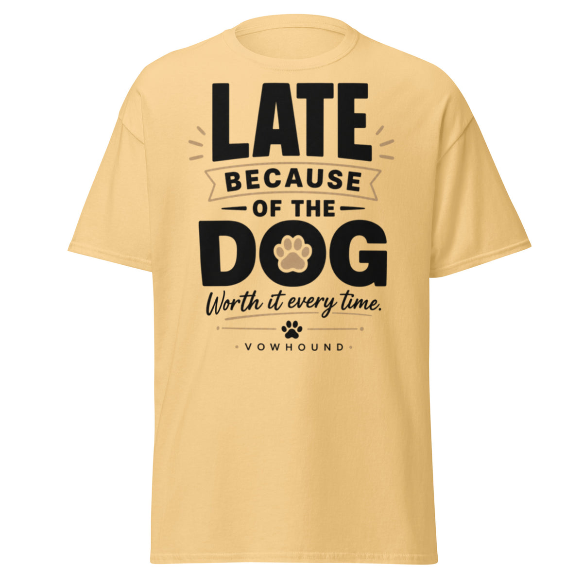 Yellow Haze Rottweiler Loyal by Nature graphic T-shirt front view