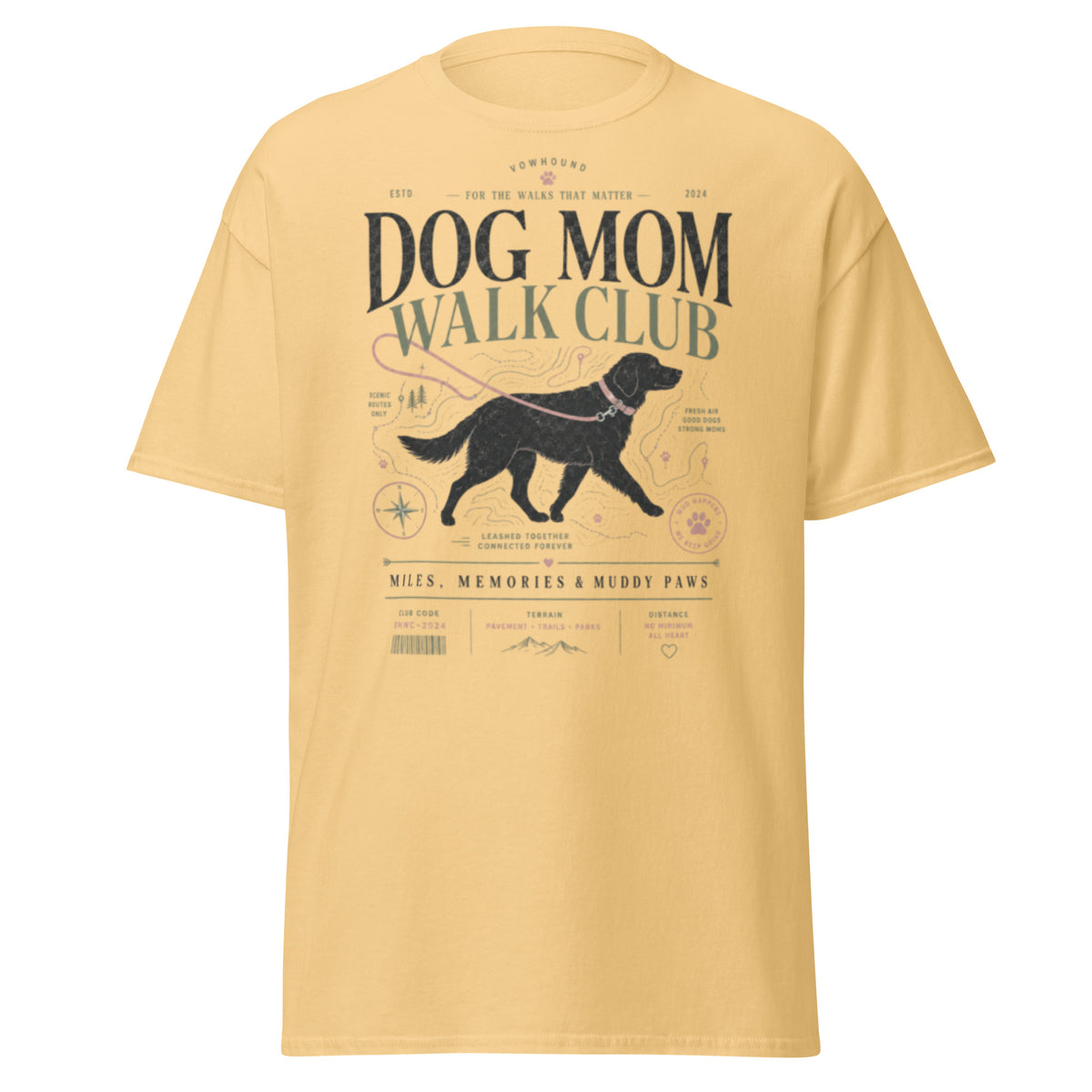 Yellow Haze VOWHOUND Best Friend Forever graphic T-shirt front view